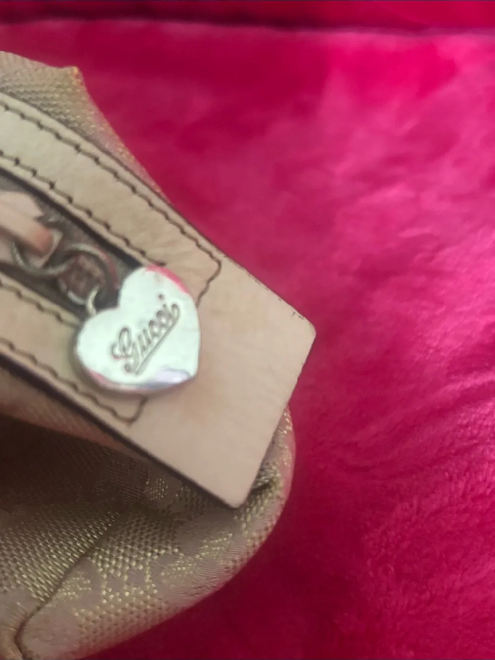 Authentic Gucci Gold Pouch